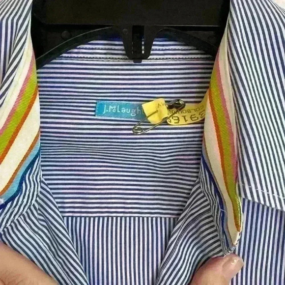 J. McLaughlin Striped Button Down Shirt - Picture 2 of 5